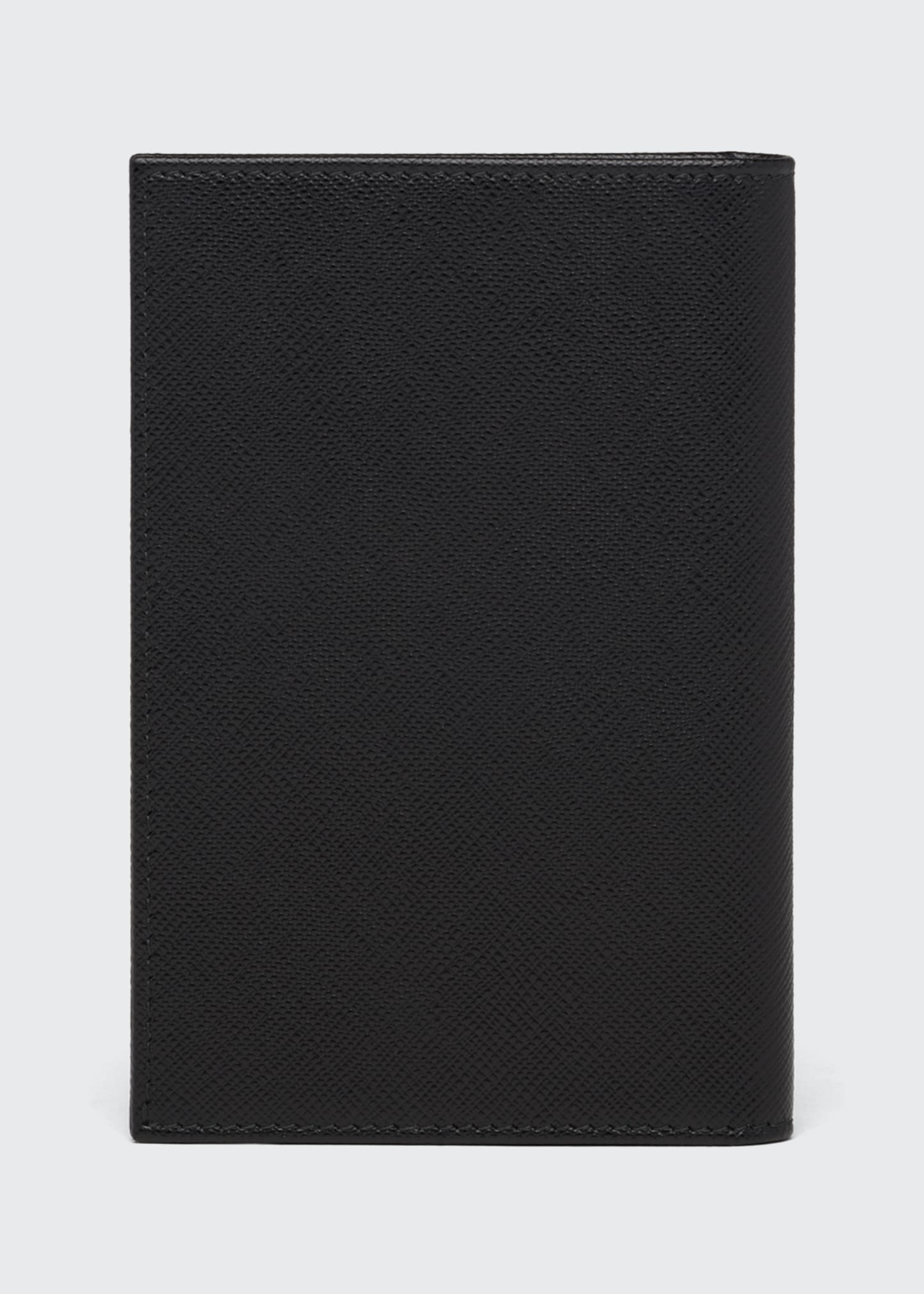 Men's Saffiano Leather Passport Cover - 3