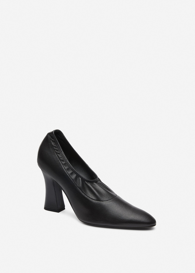 MAGDA BUTRYM Thick heel pumps in black leather outlook
