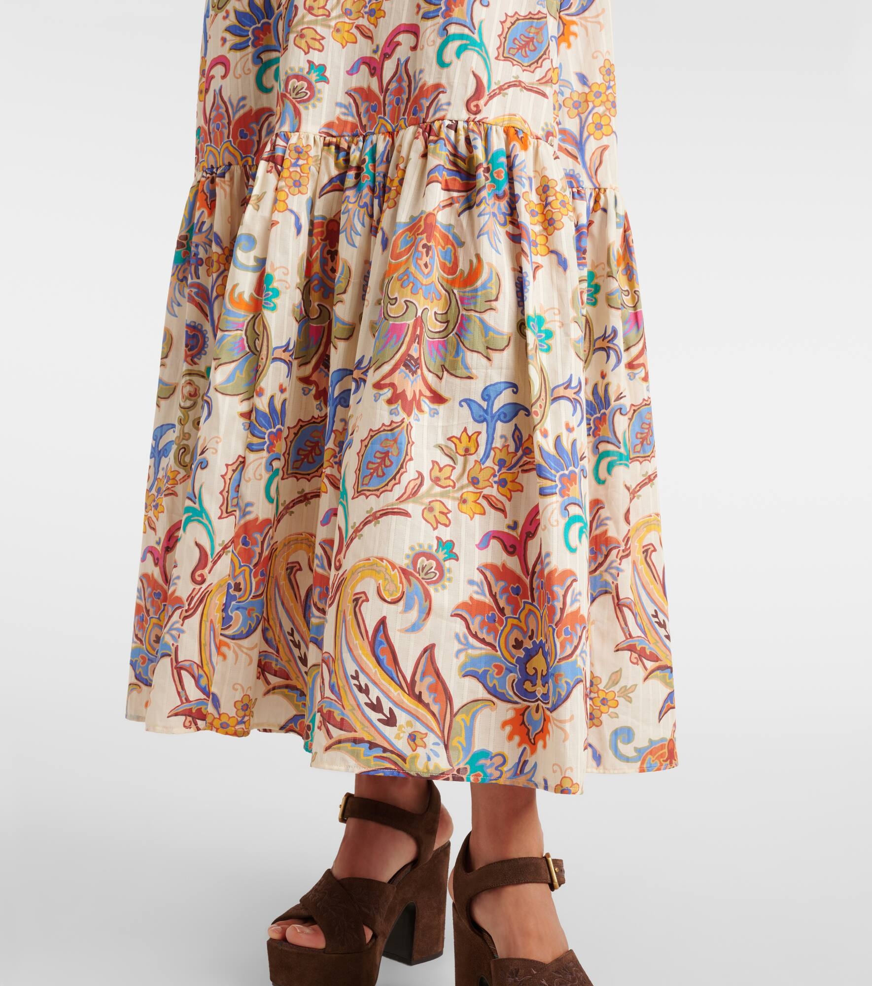 Paisley cotton maxi dress - 5