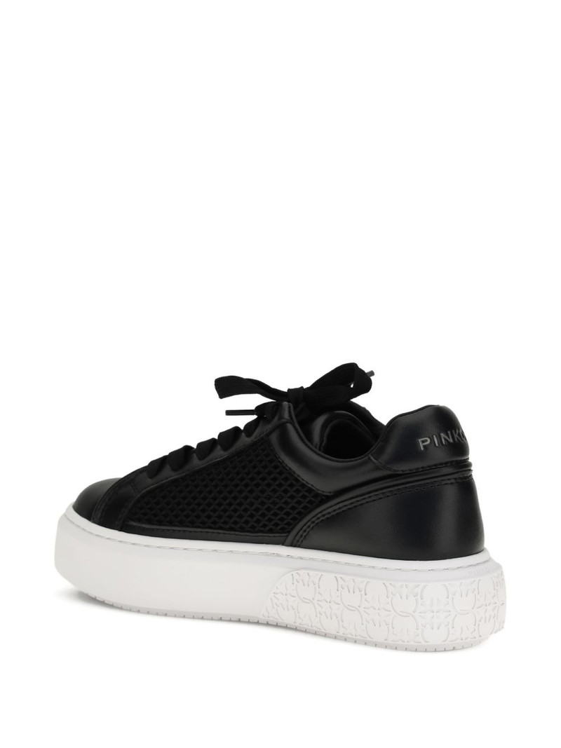 logo appliqué platform sneakers 3