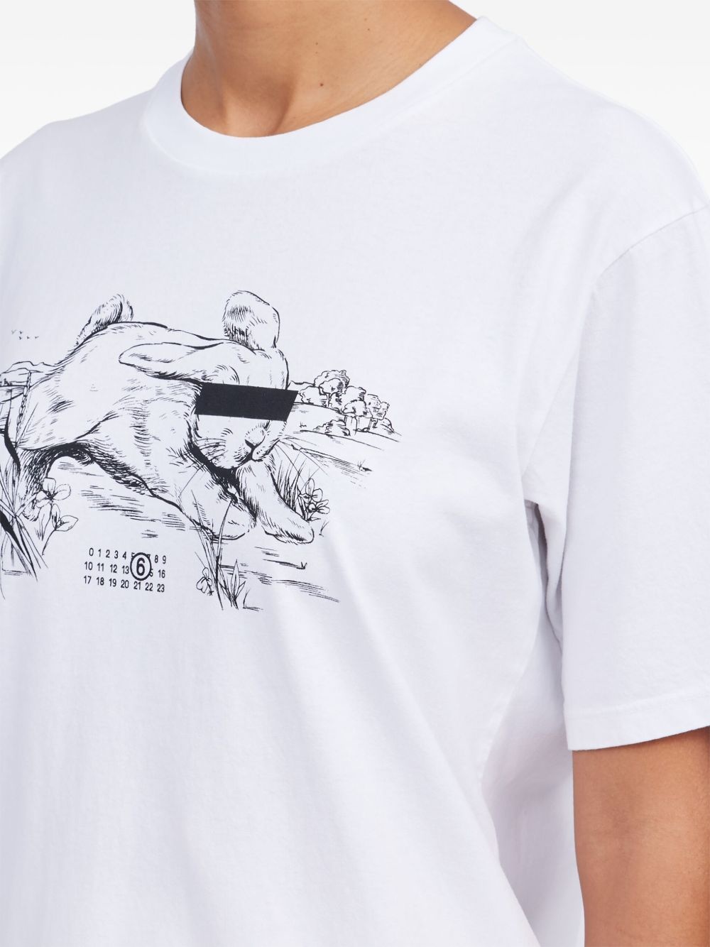 illustration-print T-shirt - 7