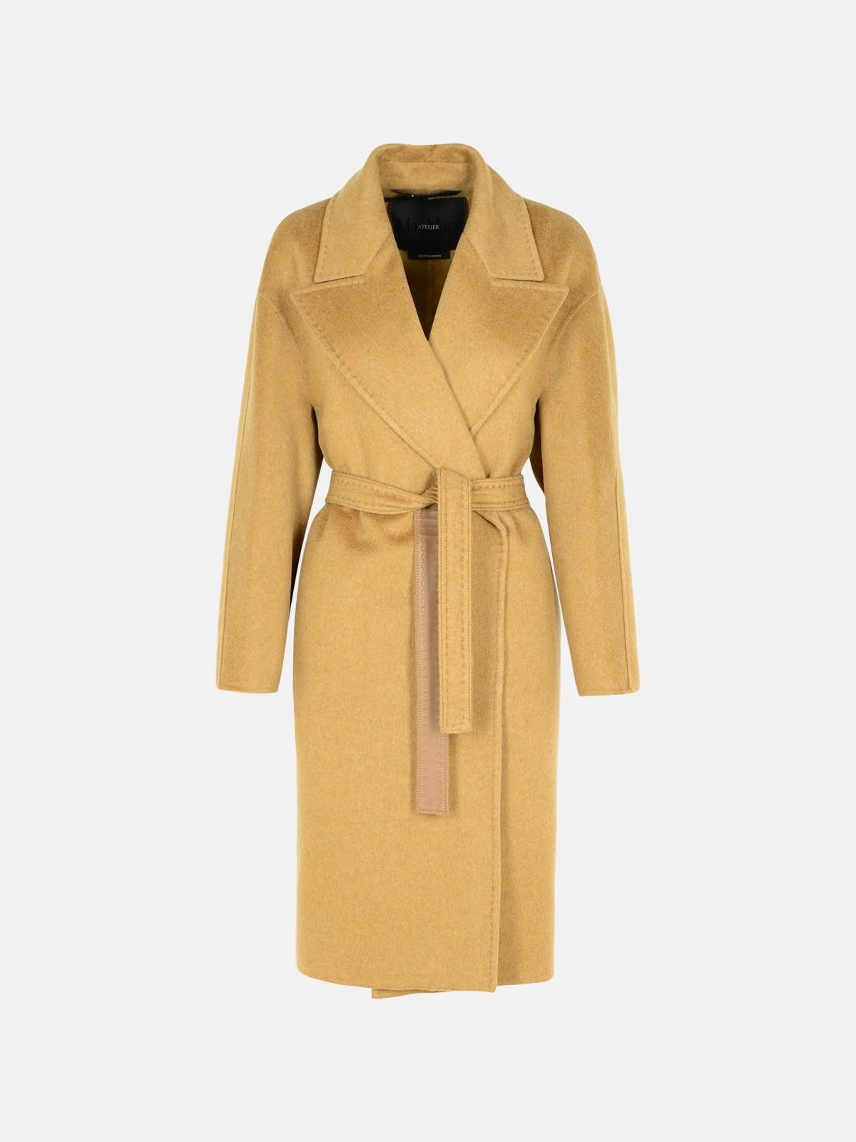 'VALLE' GREEN CASHMERE COAT - 1