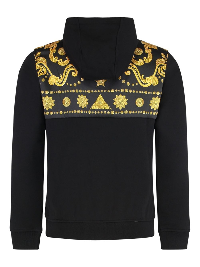 VERSACE printed zip hoodie outlook