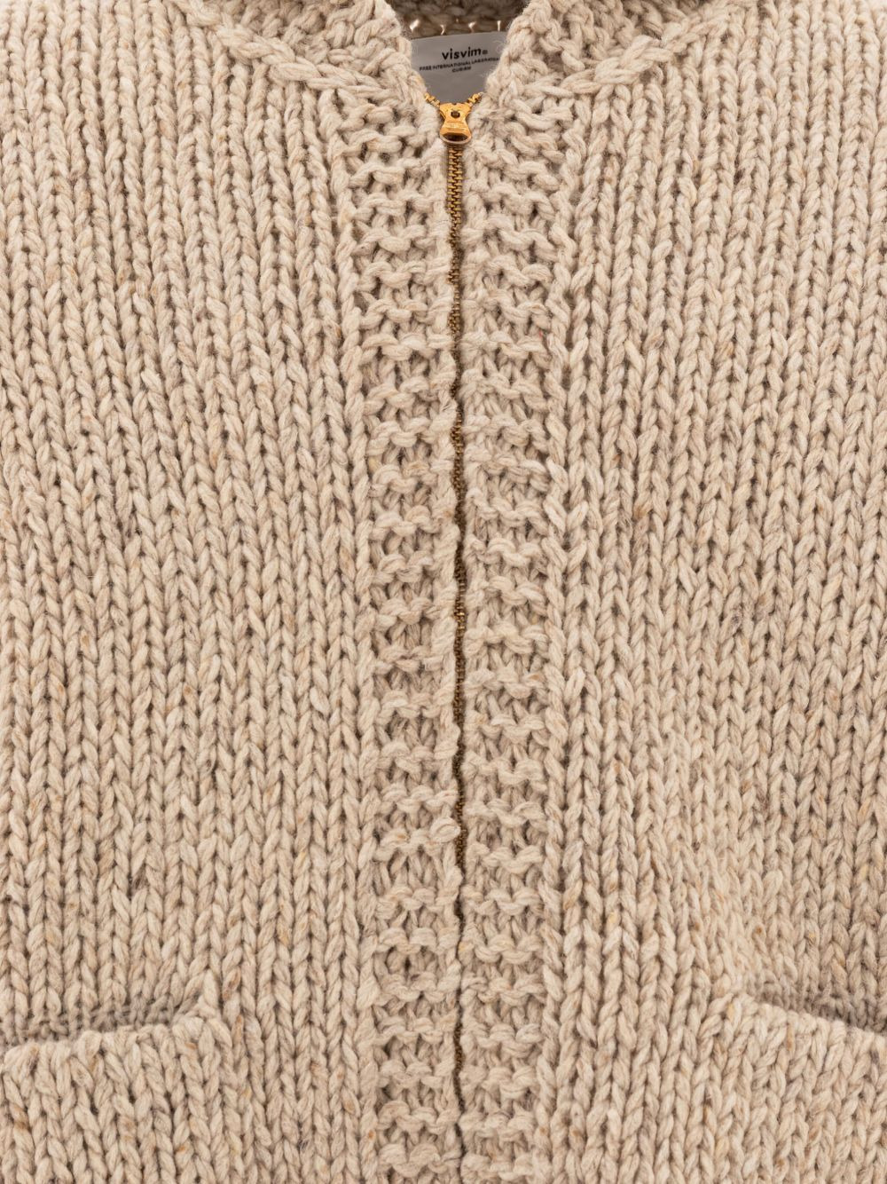 Cowichan hand-knit zip-front cardigan - 4