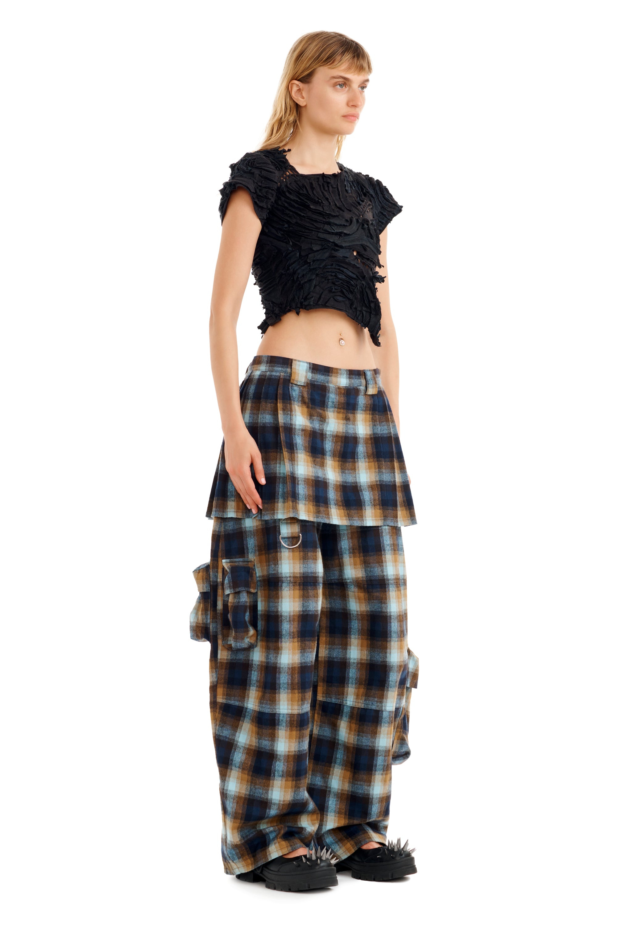 BLACK S/S CHIRP TOP - 7