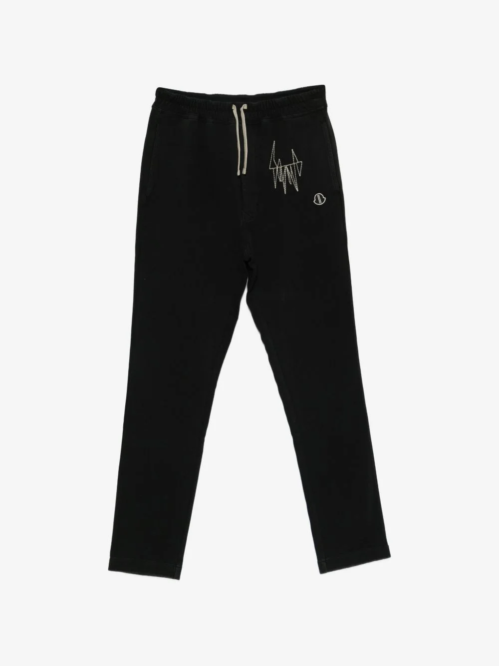 embroidered skinny track pants - 1
