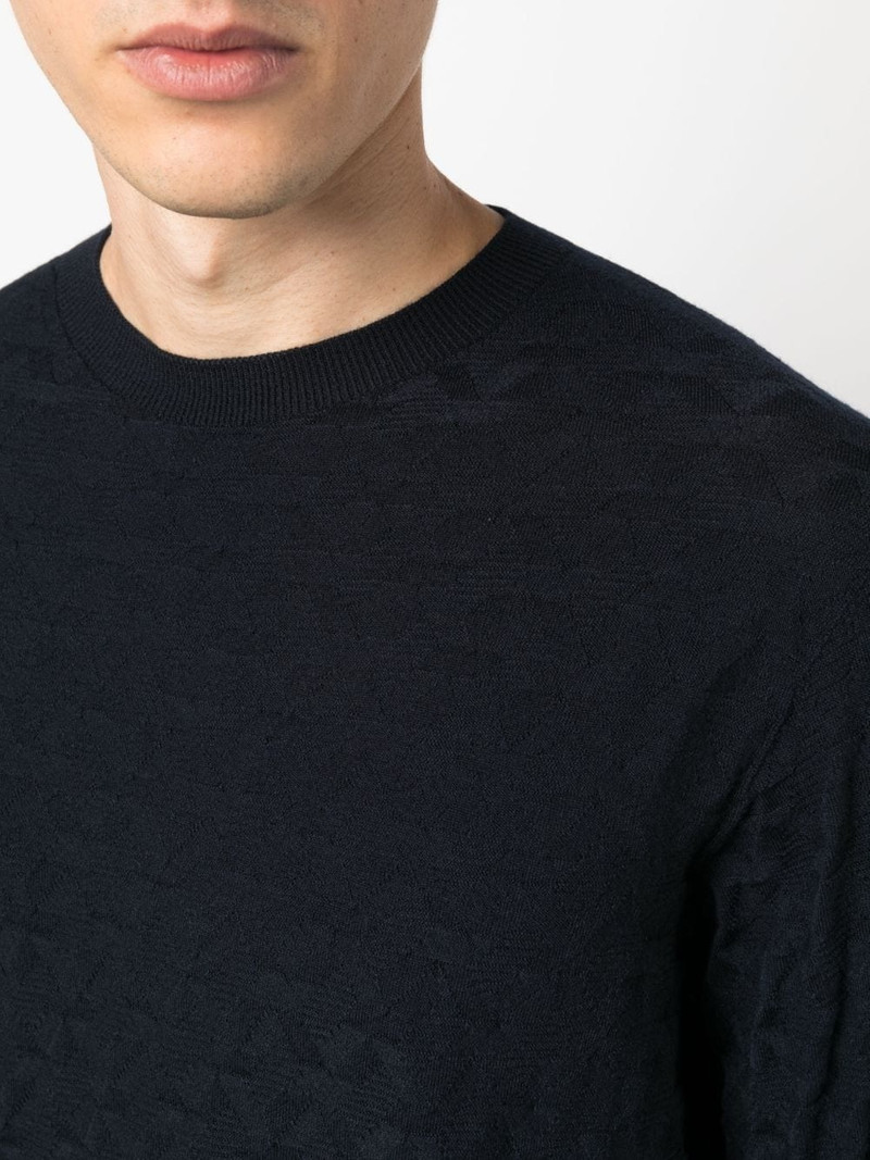 crew-neck knitted jumper 5
