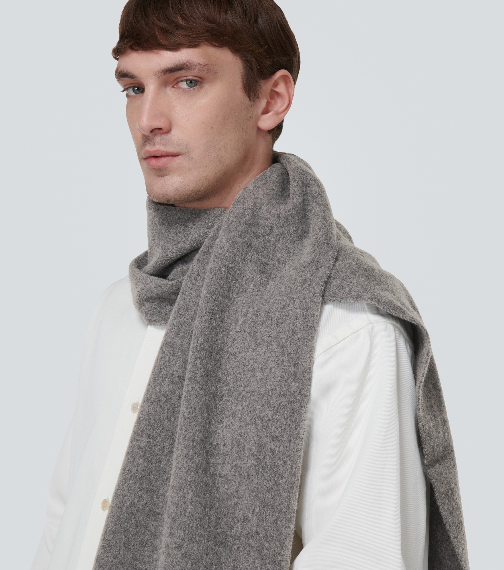 Fringed wool scarf - 3