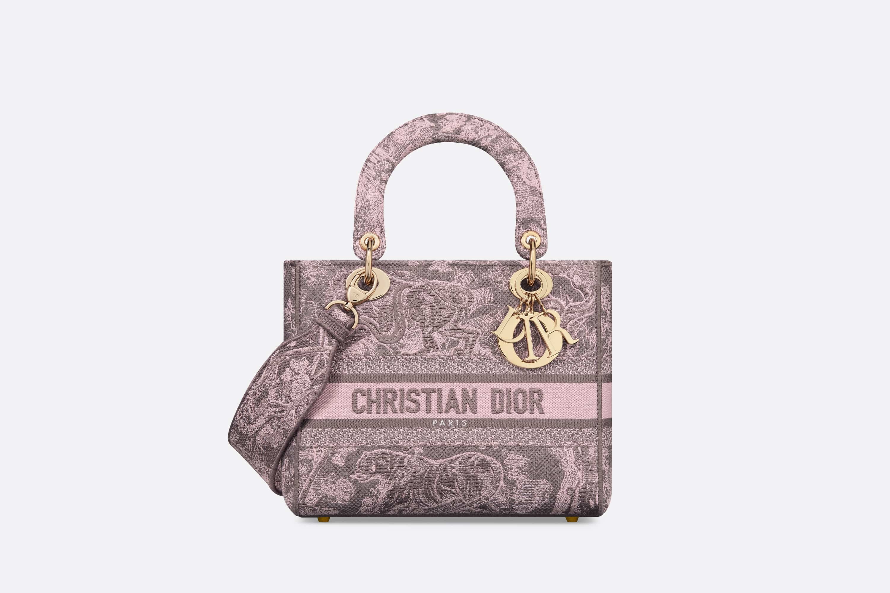 完売必至！Toile de Jouy Reverse LADY D-LITE MEDIUM BAG 完売必至！Toile de Jouy Reverse LADY D-LITE MEDIUM BAG