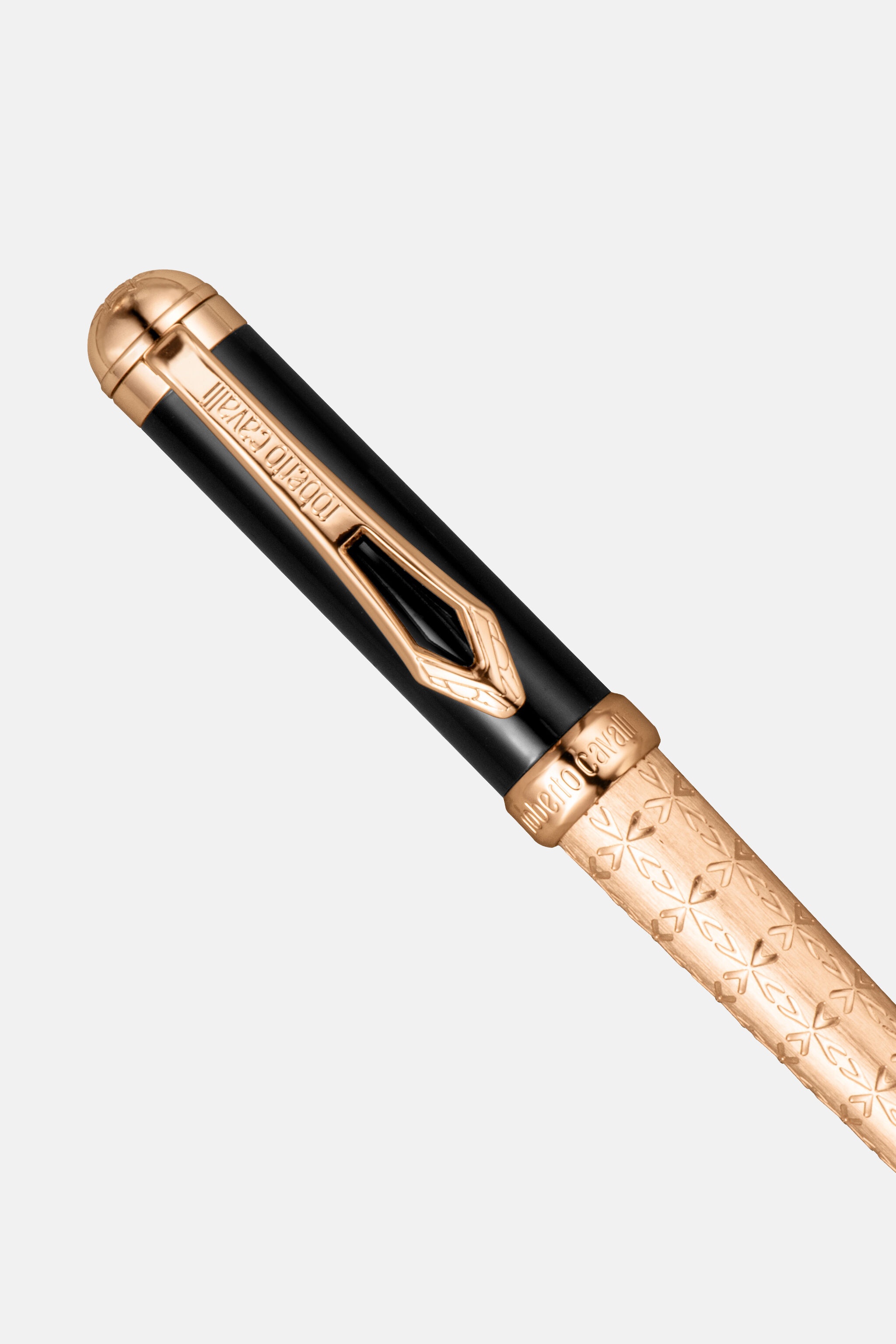 Roberto Cavalli Ballpoint Pen, Rose Gold Color & Blue Lacquer - 2
