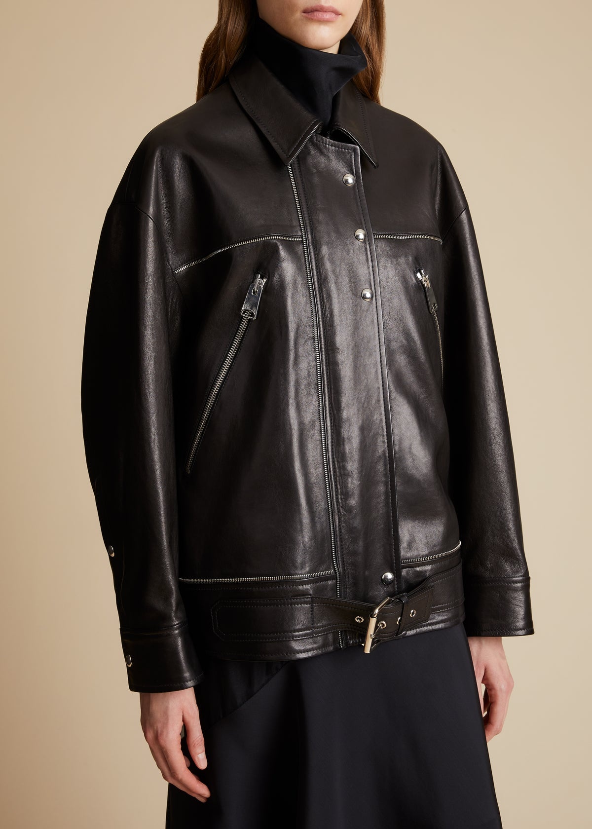 The Herman Jacket in Black Leather - 4
