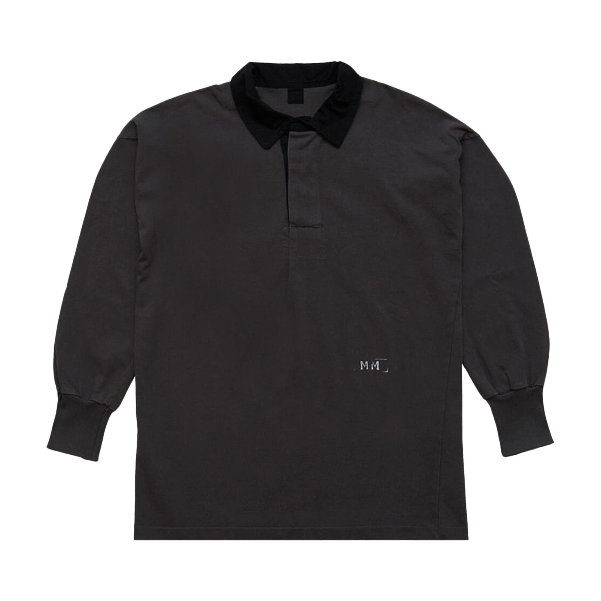 Maison Margiela Long-Sleeve Polo Top 'Grey' - 1
