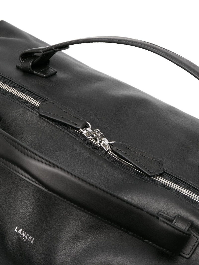 logo-stamp leather luggage bag 3