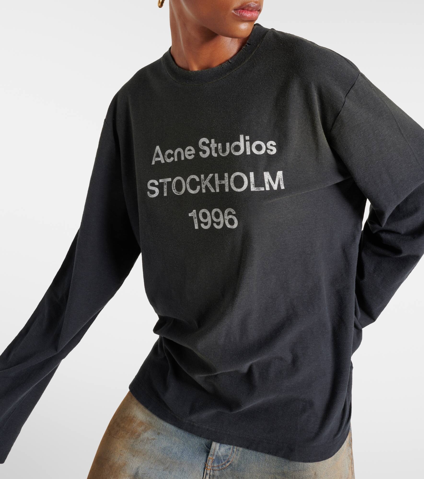 Logo cotton-blend top - 4