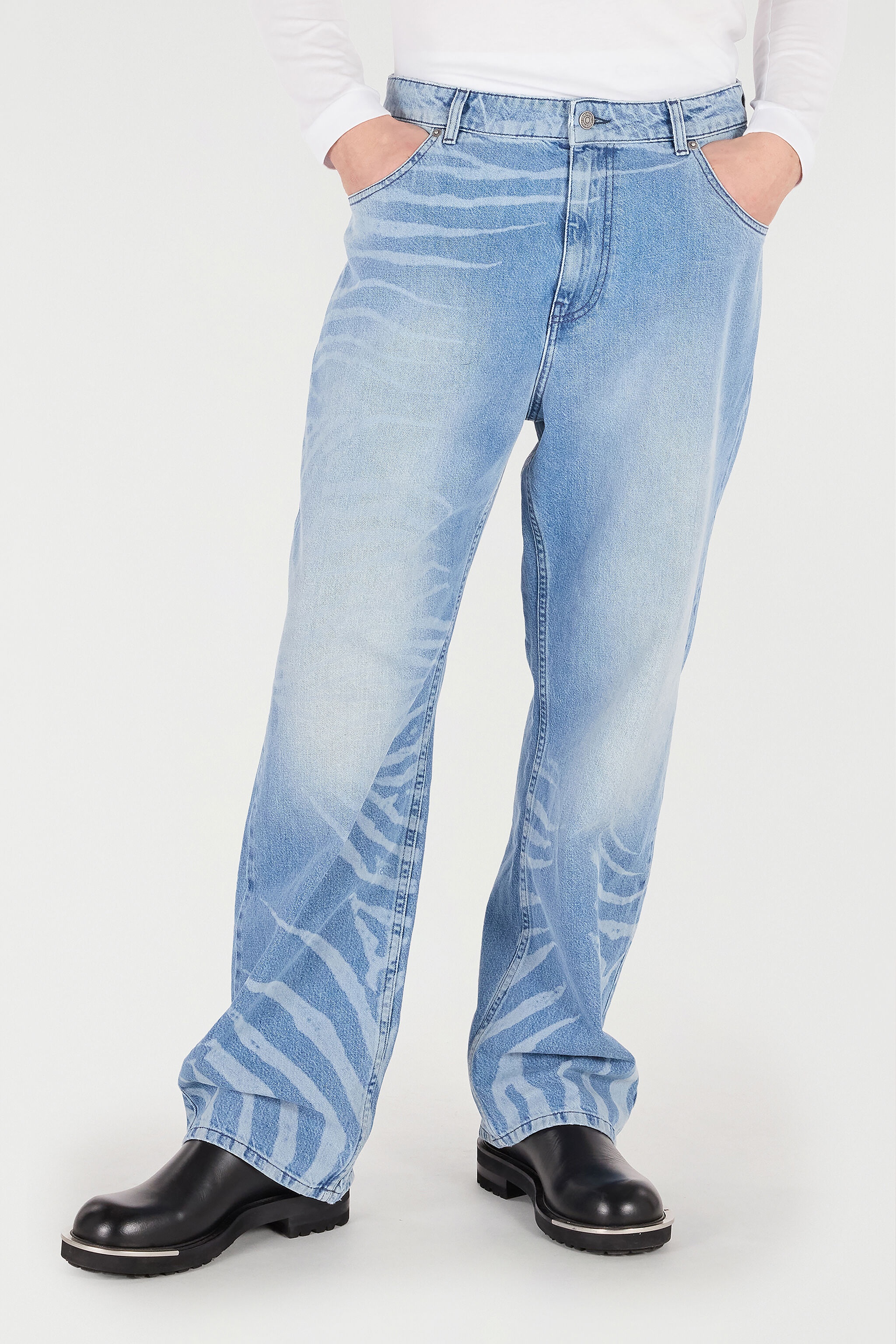 Zebra Design Jeans - 3