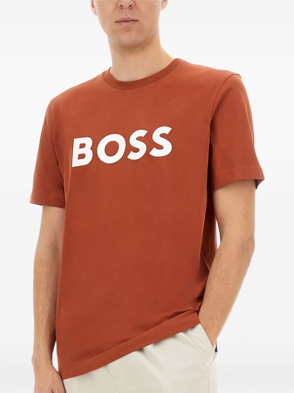 logo-print cotton T-shirt - 3