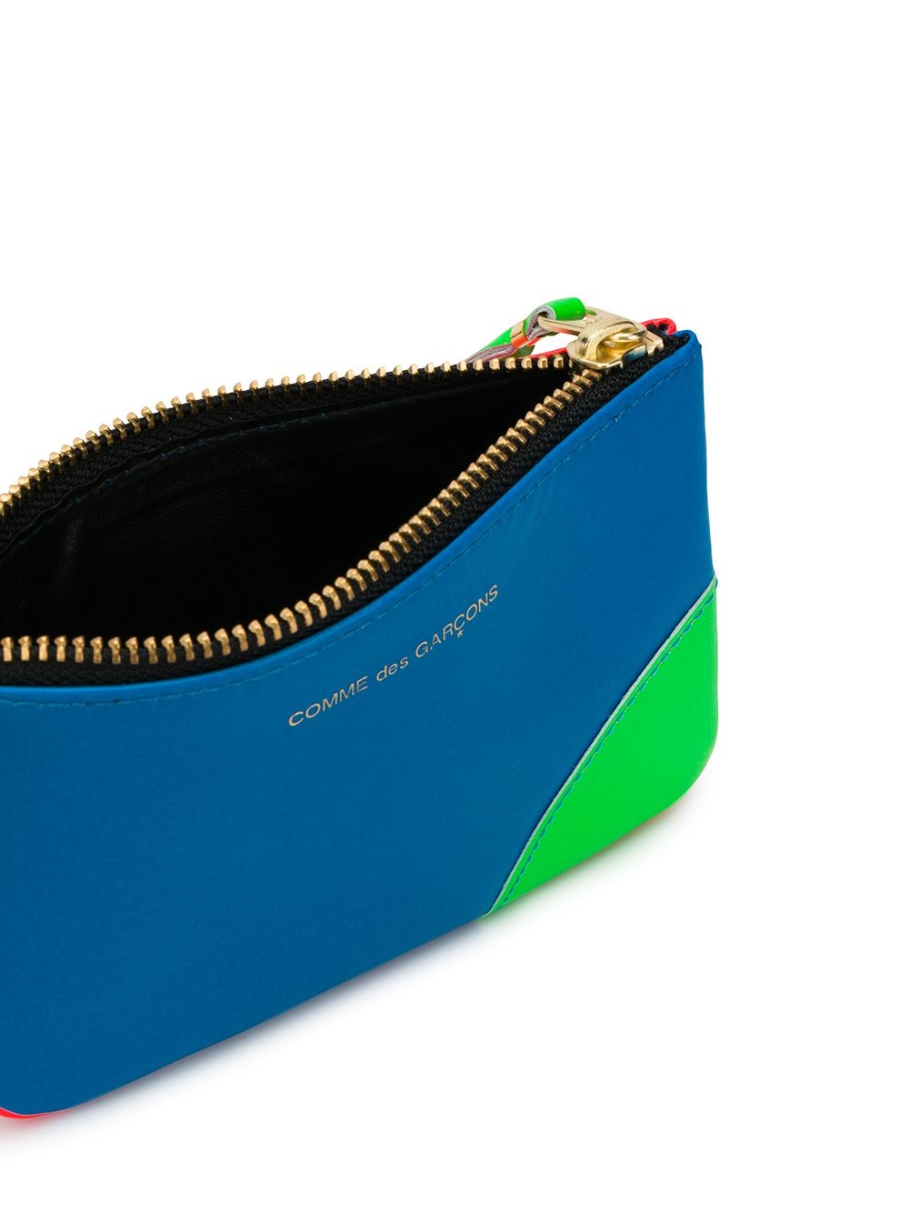 colour-block leather wallet - 3