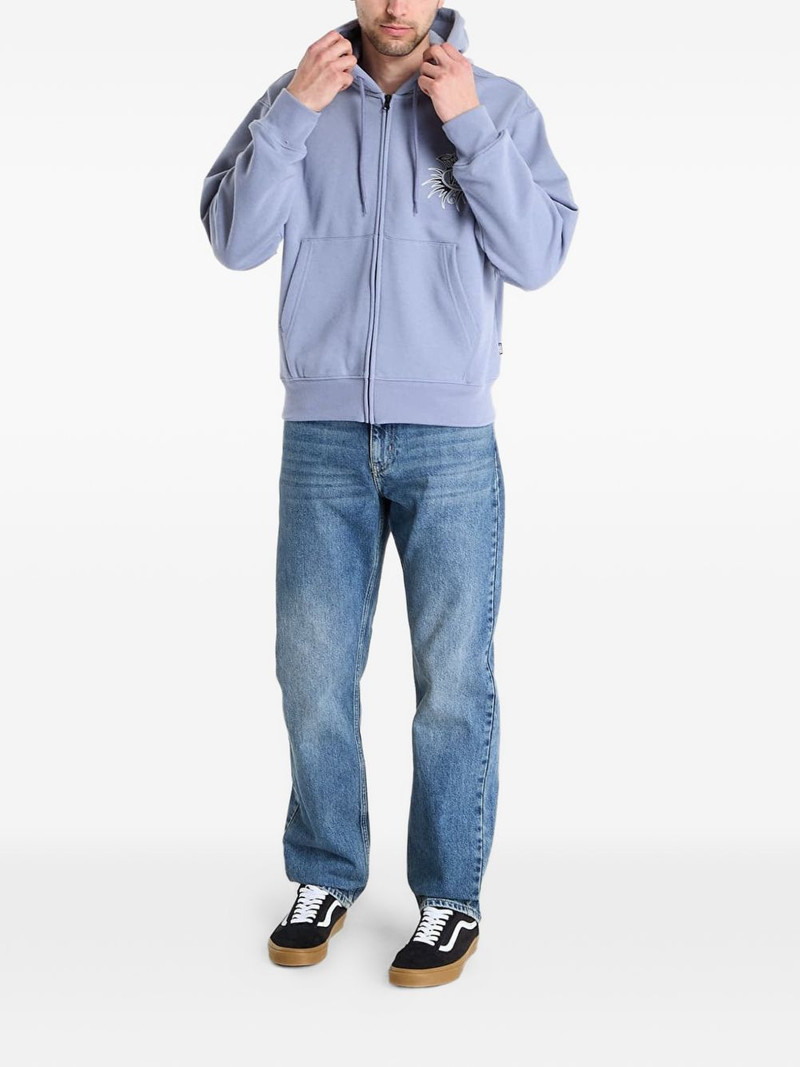 Vans logo-print zip-up hoodie outlook