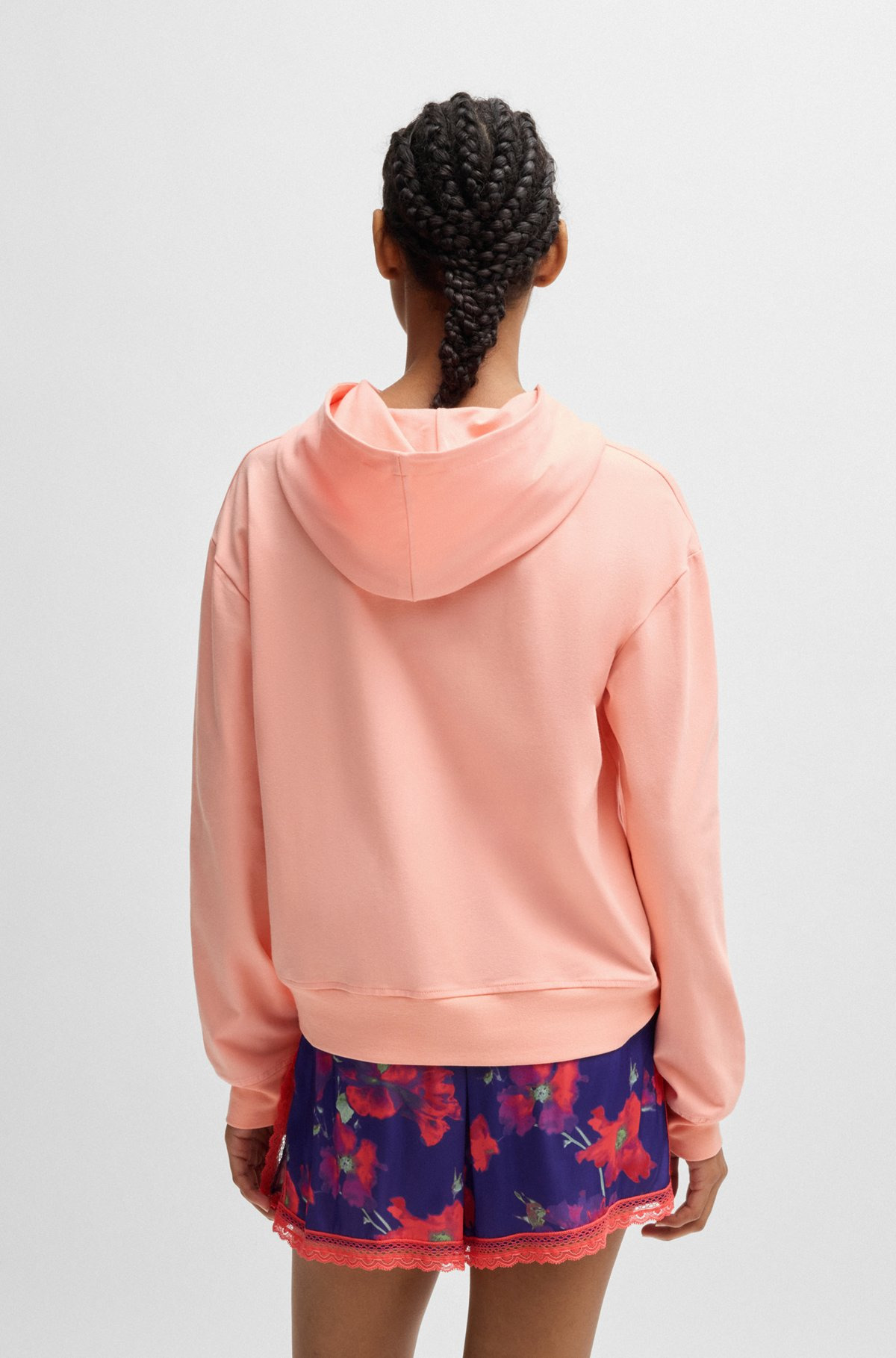 STRETCH-JERSEY HOODIE WITH LOGO PRINT - 5