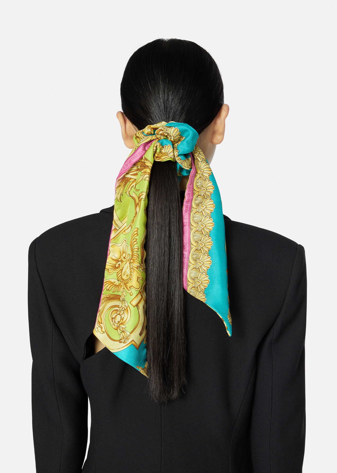 Barocco Goddess Silk Scrunchie - 3