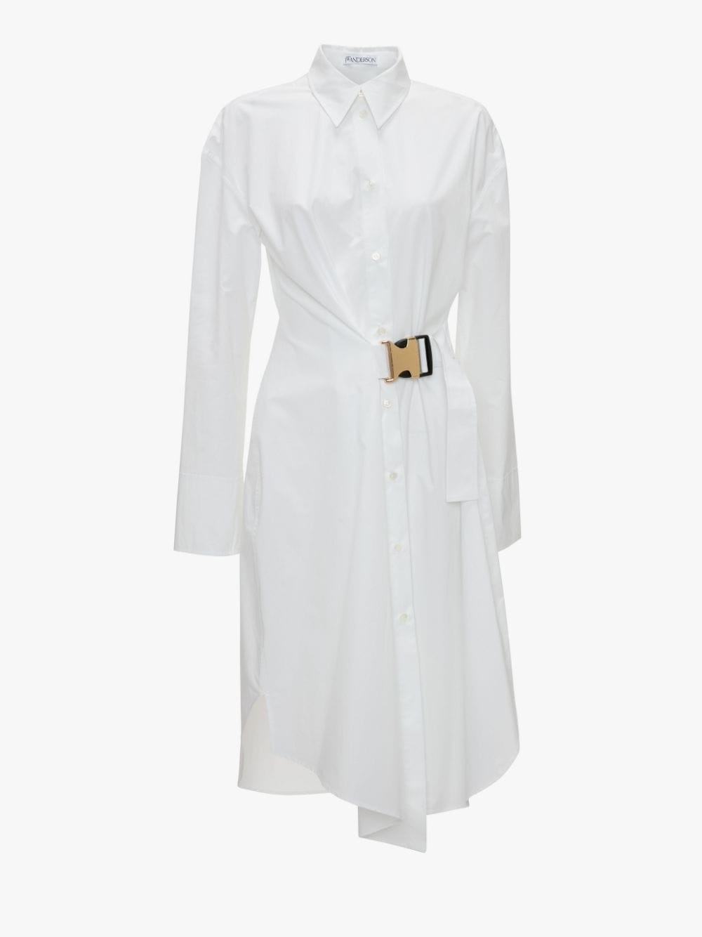 TWISTED BUCKLE SHIRT DRESS - 1