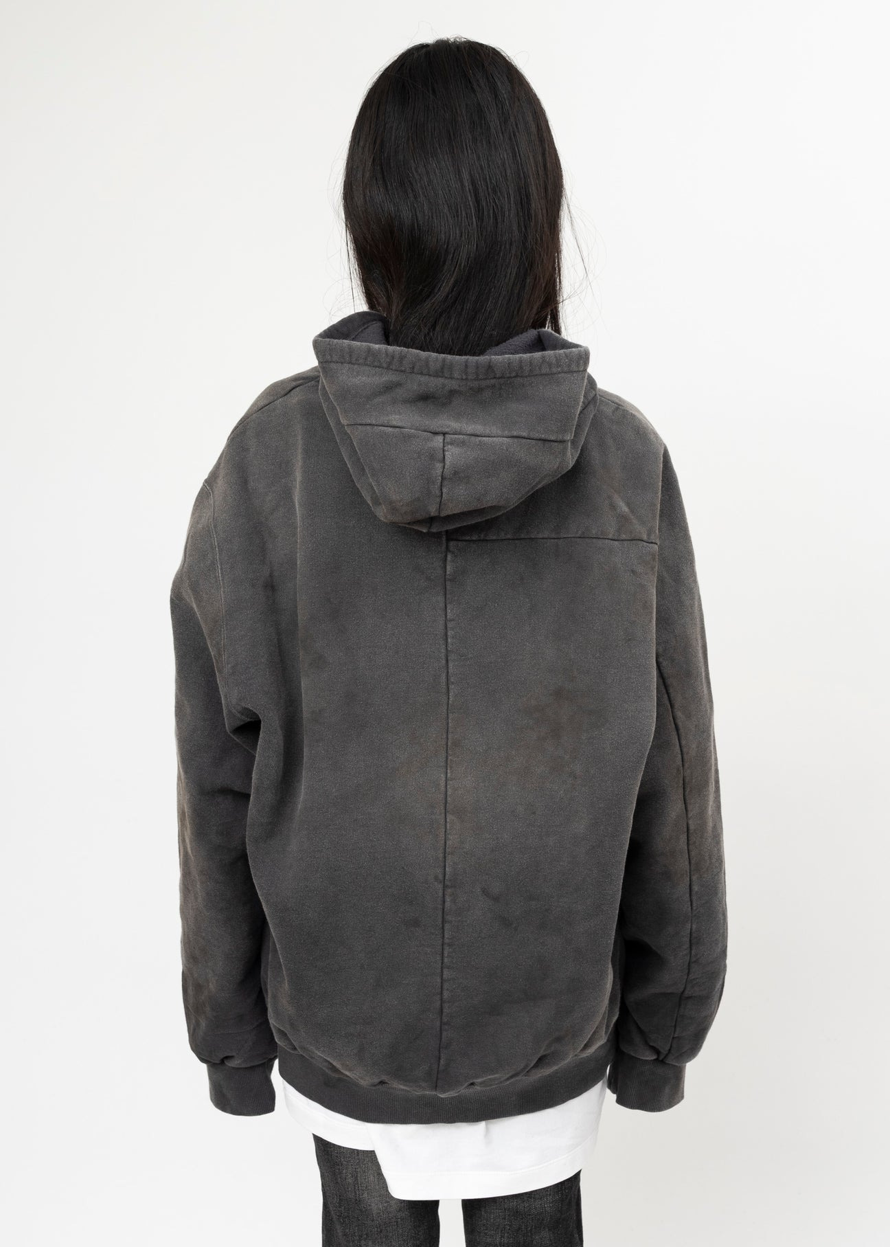 BLACK DOUBLET WASTE-REDUCING ALGORITHM HOODIE - 3