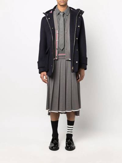 Thom Browne RWB cashmere polo shirt outlook