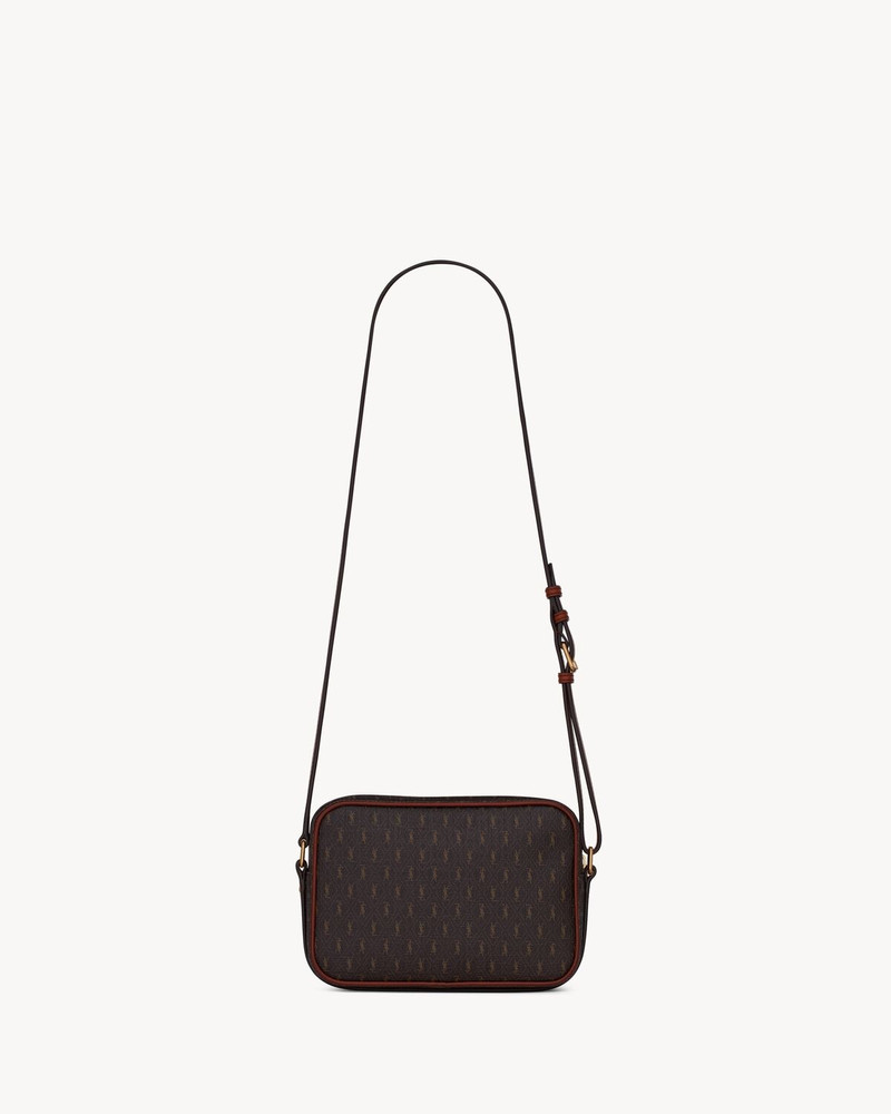SAINT LAURENT LE MONOGRAMME CAMERA BAG IN CASSANDRE CANVAS AND SMOOTH LEATHER outlook