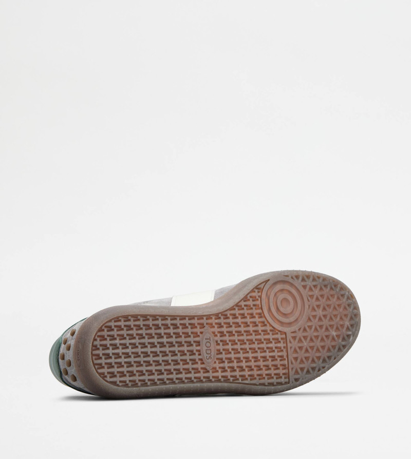 TOD'S TABS SNEAKERS IN SUEDE - BLUE, GREY, WHITE 4