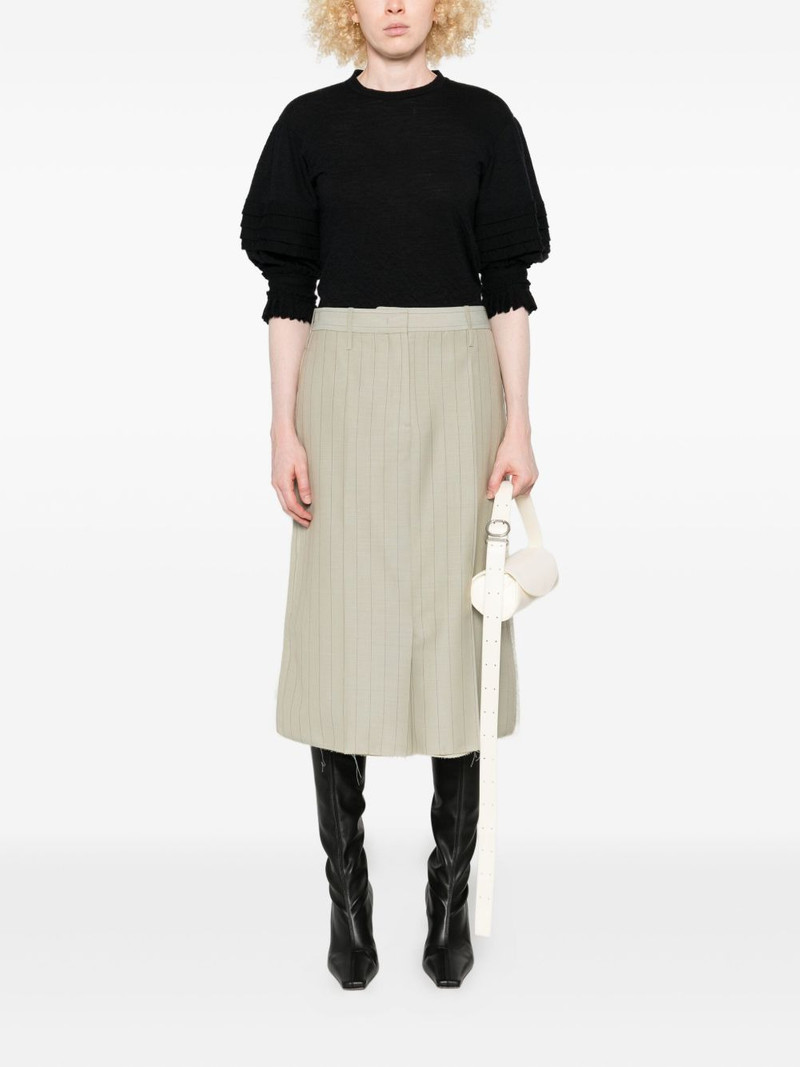 Jil Sander pleated-sleeve top outlook