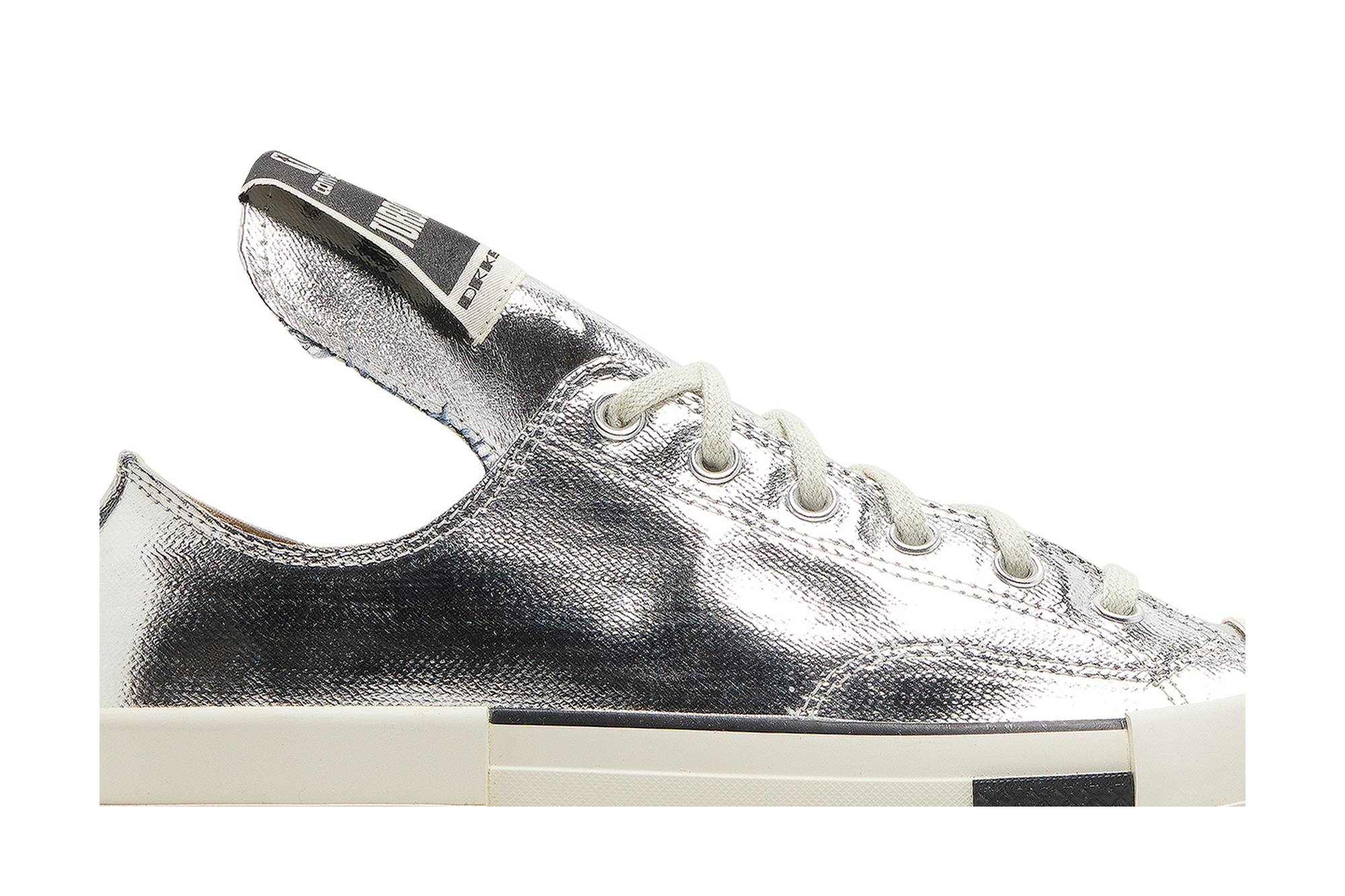 Rick Owens x TURBODRK Chuck 70 Low 'Silver Lacquer' - 2