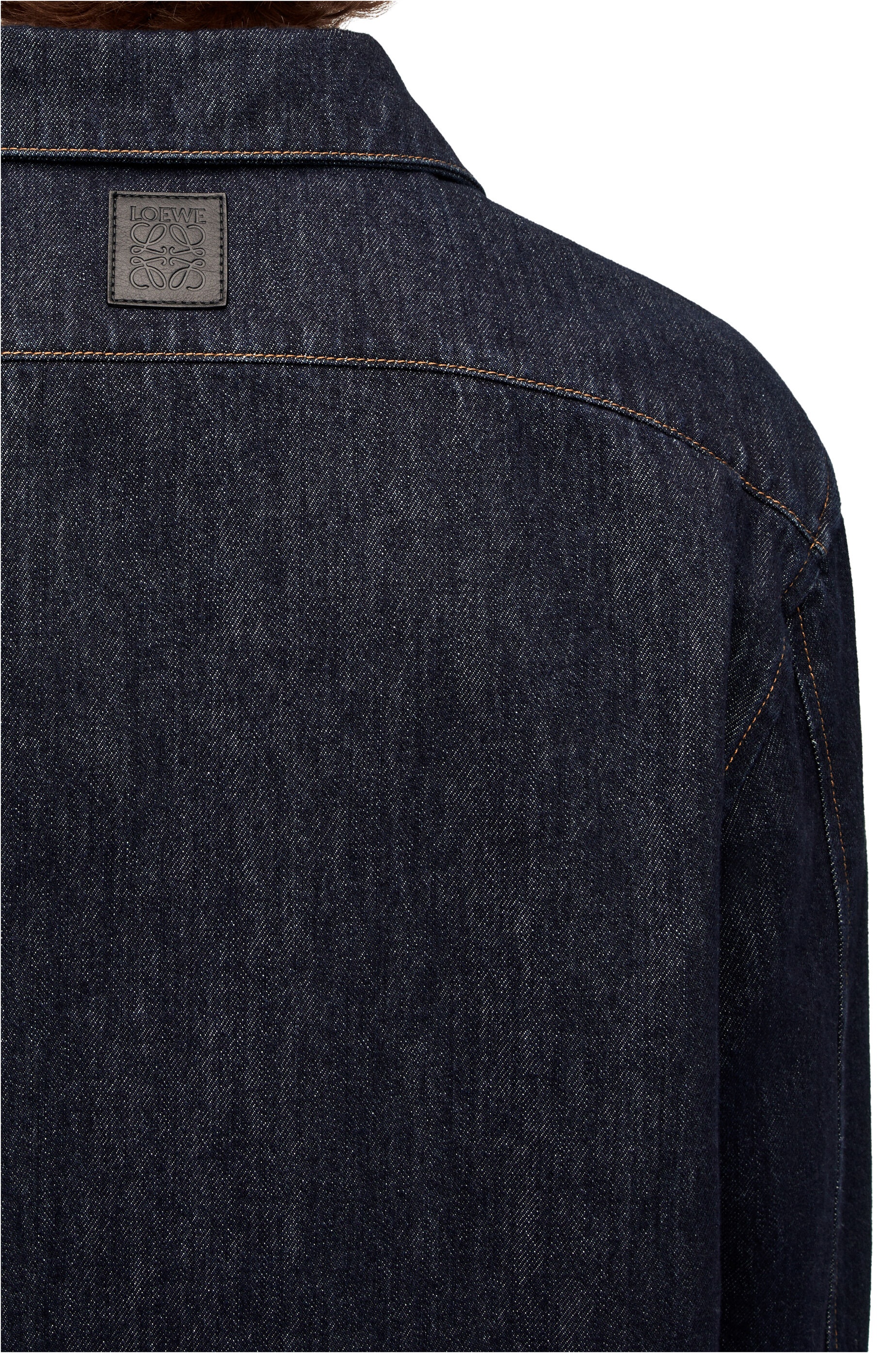 Trompe l'oeil overshirt in denim - 5