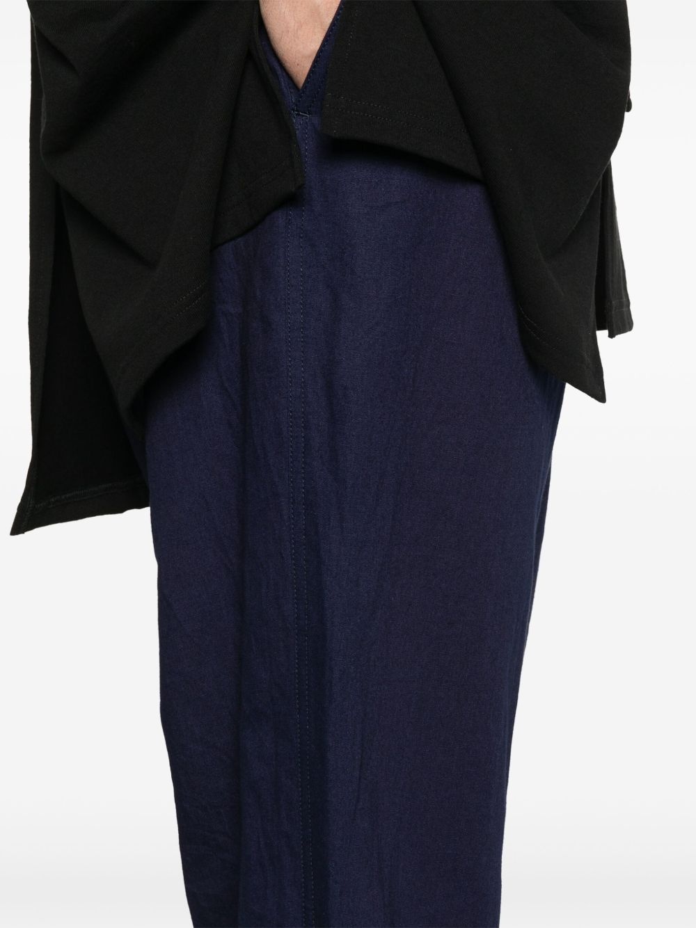 slub-texture trousers - 5