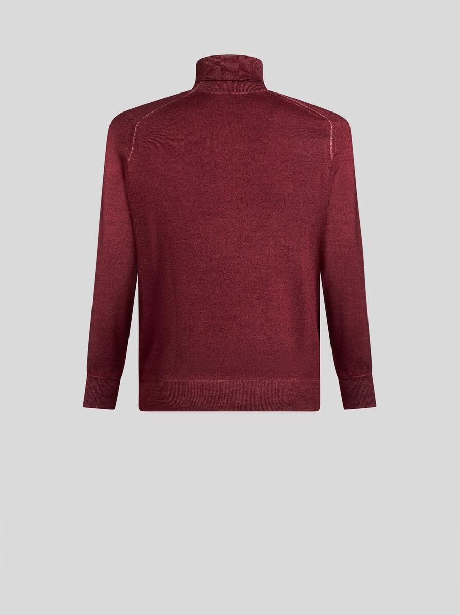 WOOL TURTLENECK WITH PEGASO DETAIL - 2