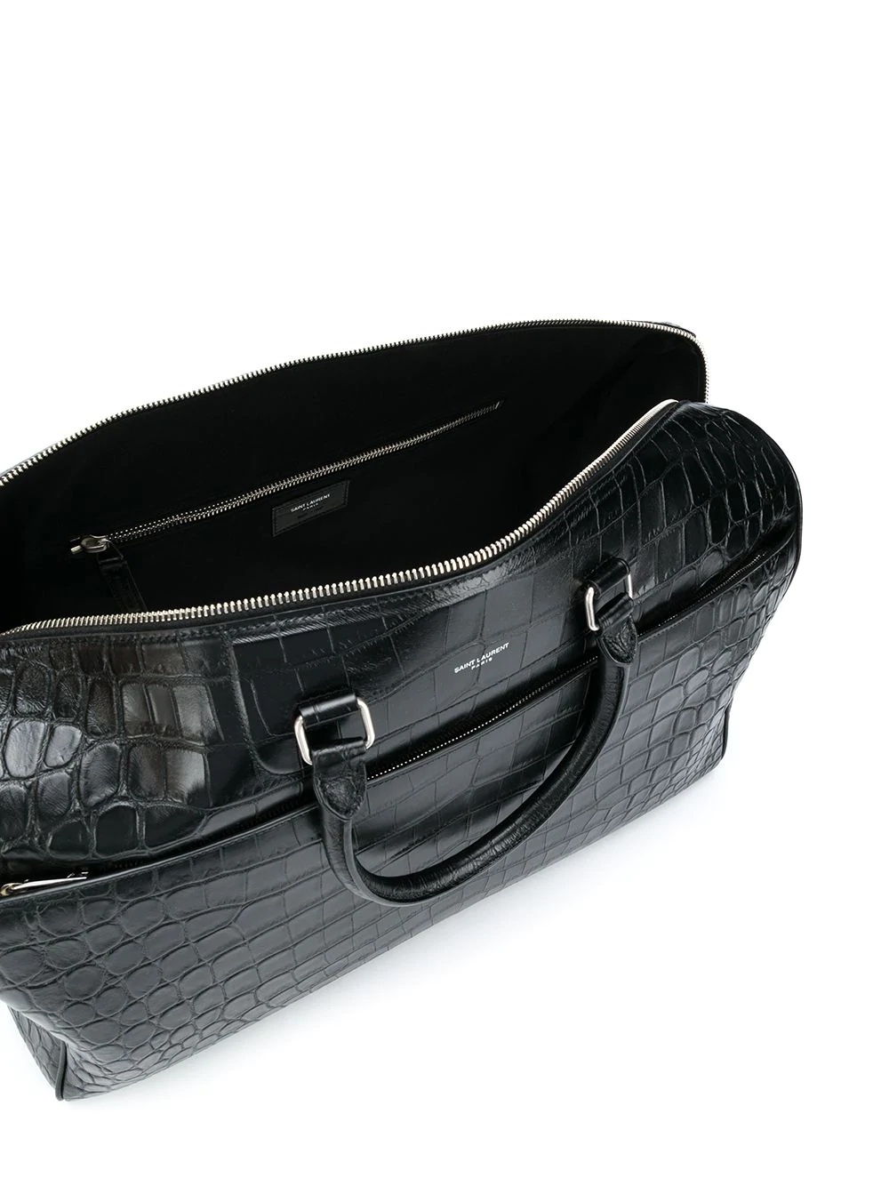 24 Hour crocodile-effect duffle bag - 5