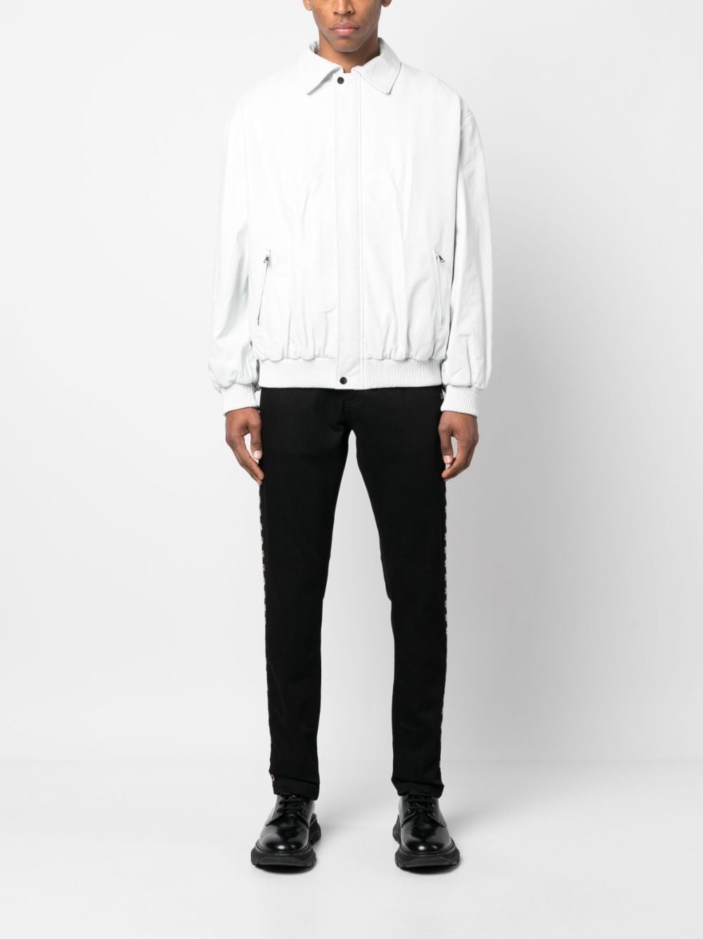 leather bomber jacket - 3