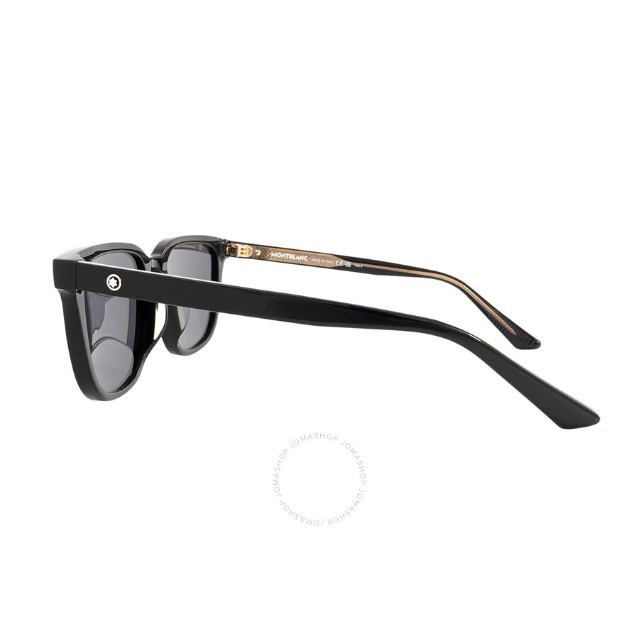 Montblanc Smoke Square Men's Sunglasses MB0258SA 001 55 - 3