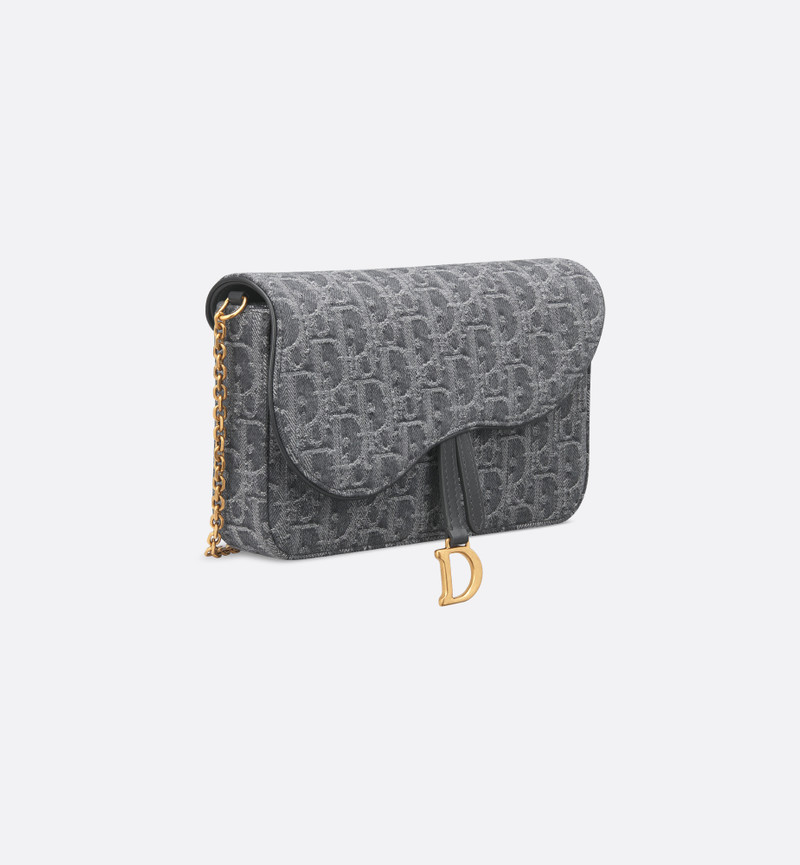 Dior Medium Saddle Pouch with Chain outlook