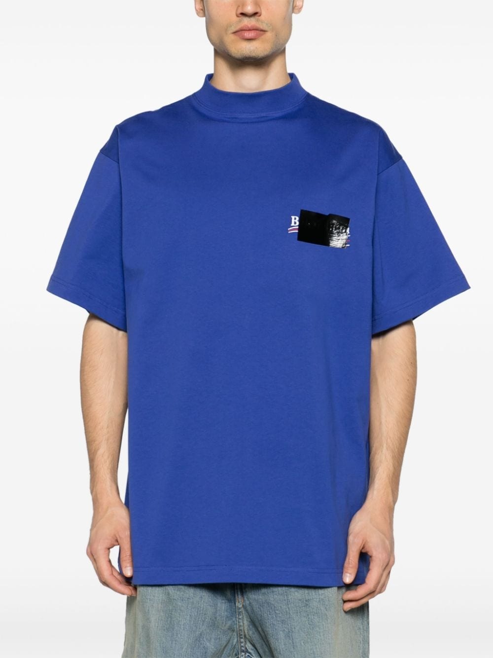 BALENCIAGA Gaffer Political Campaign-print T-shirt | REVERSIBLE