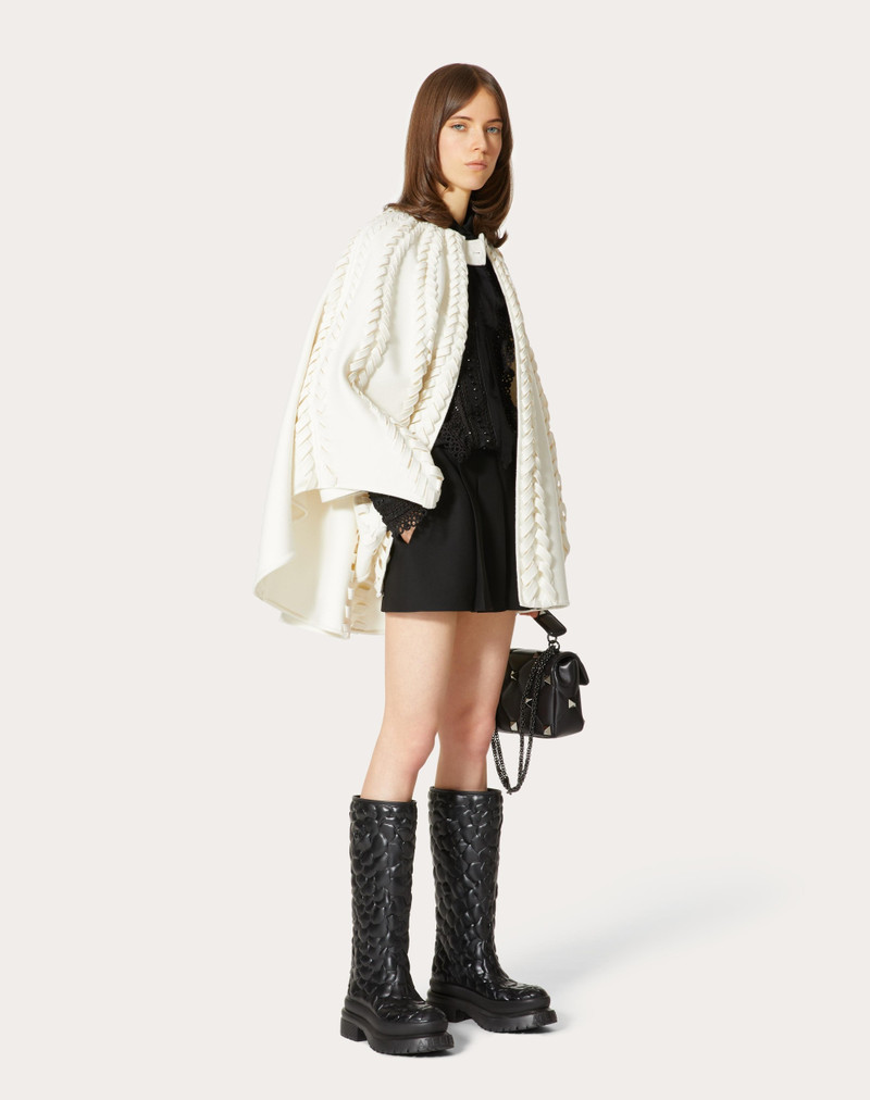 Valentino EMBROIDERED COMPACT DRAP CAPE outlook