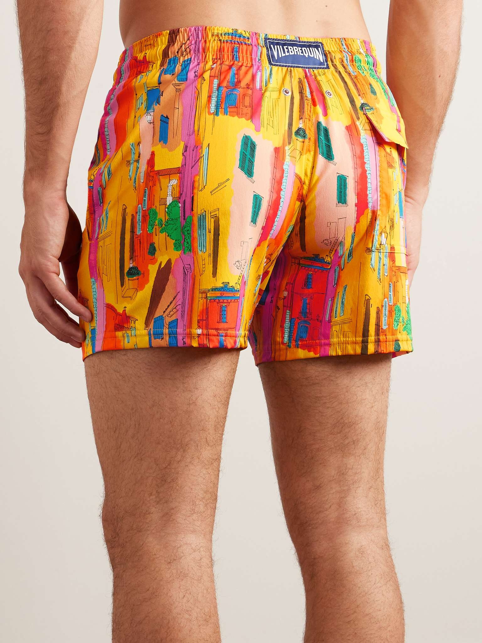 Moorise Straight-Leg Mid-Length Printed Recycled Swim Shorts - 3