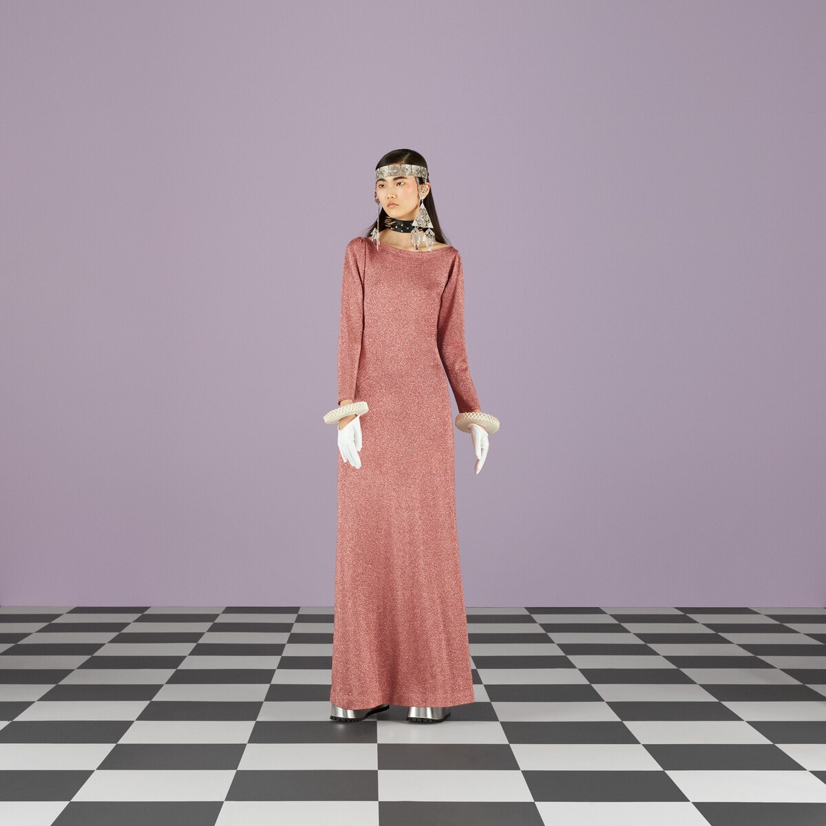 Lame viscose dress - 2