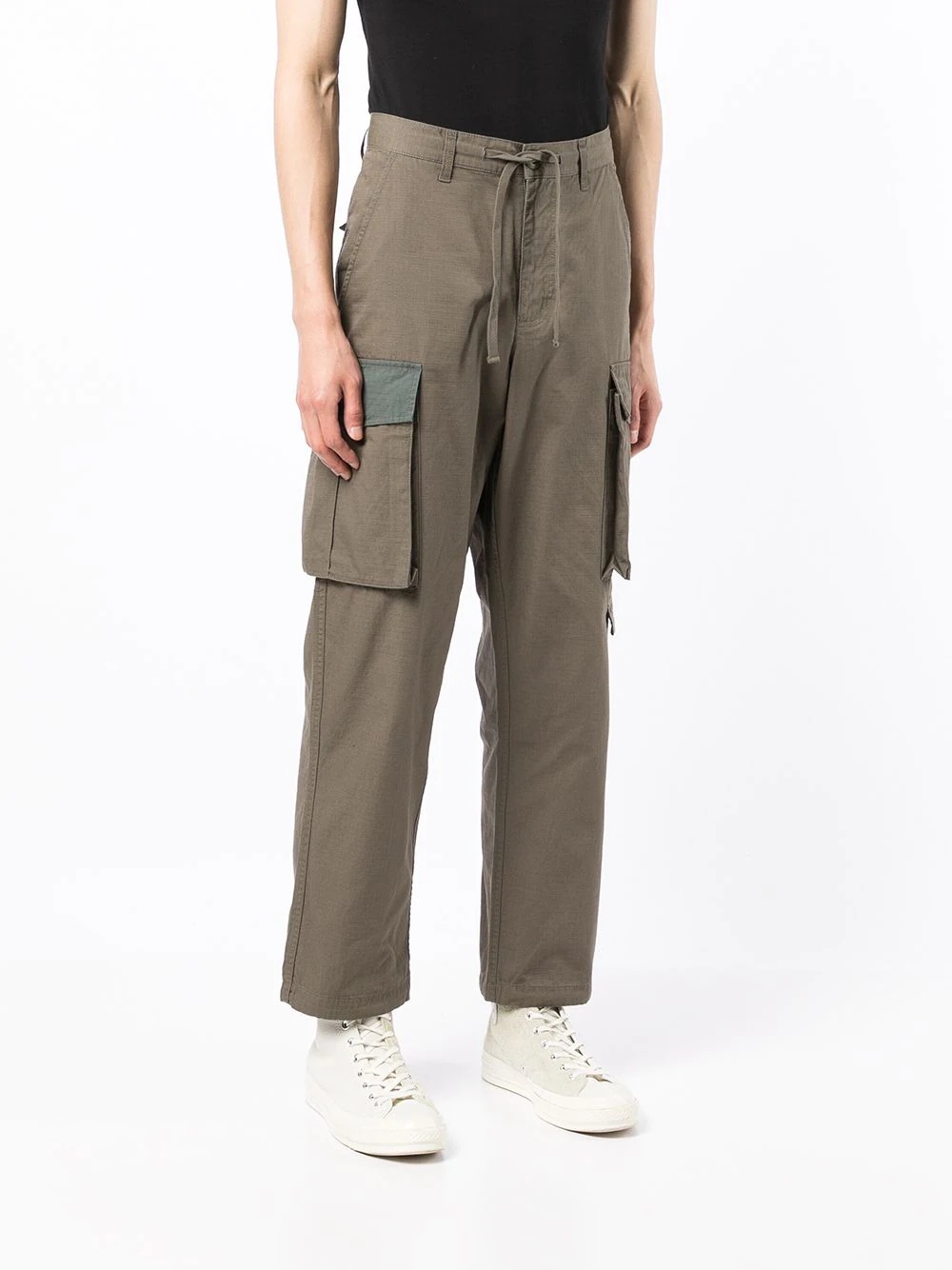 straight-leg cargo trousers - 3