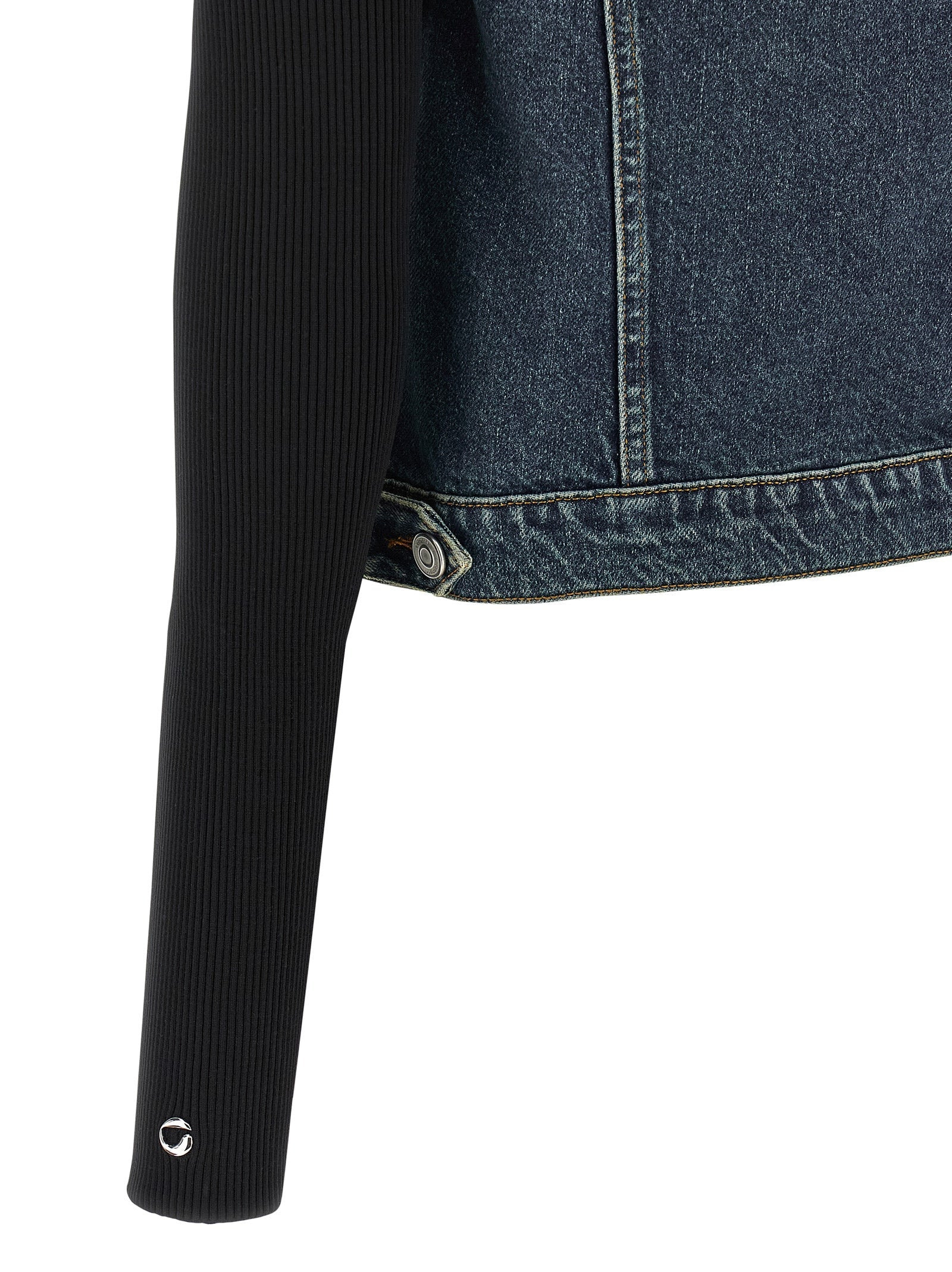 Coperni Women 'Hybrid Rib Denim' Jacket - 4