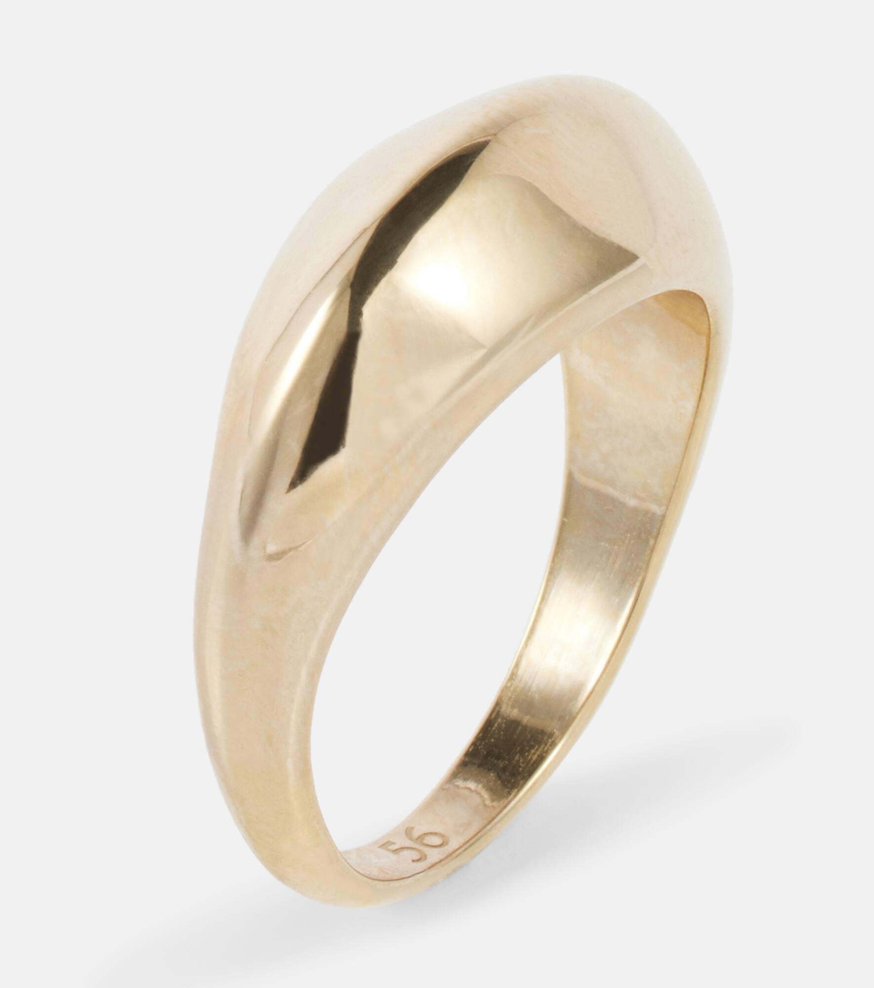 Gold-plated sterling silver ring - 3
