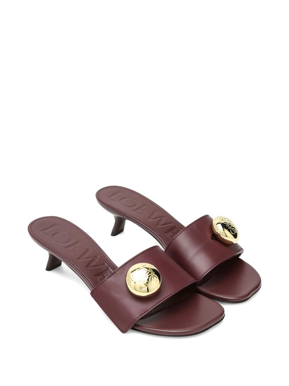 45mm pebble-embellished leather sandals - 2