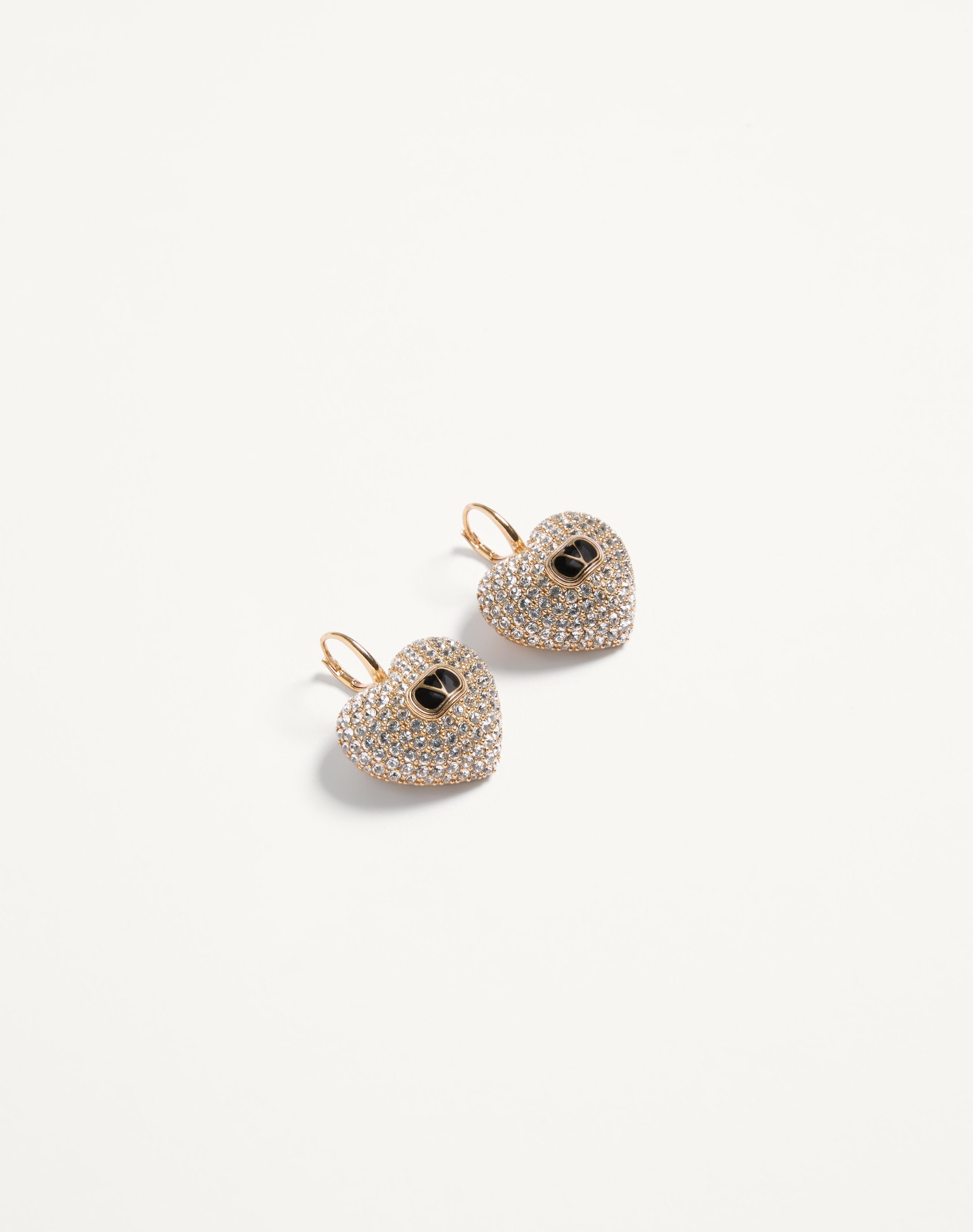 COEUR ROYAL METAL, ENAMEL AND SWAROVSKI® CRYSTAL EARRINGS - 4
