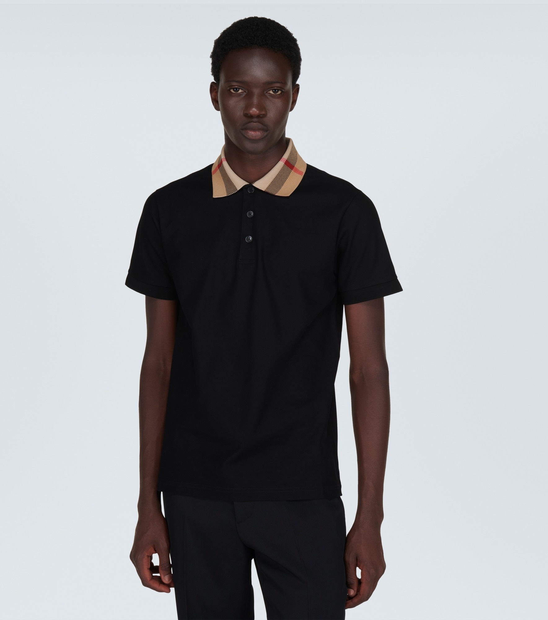 Burberry Check cotton piqué polo shirt - 3