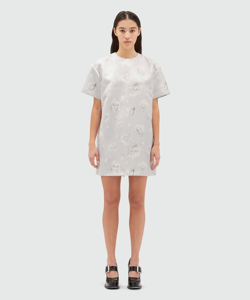 MSGM Duchesse short dress with rose print outlook
