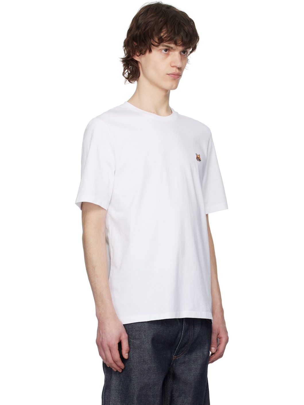White Fox Head Patch Regular T-shirt - 2